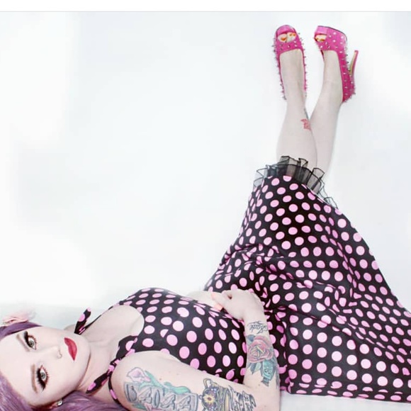 Dresses & Skirts - *SALE* polka dot pin up dress rockabilly PUG